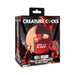 Packaging of Creature Cocks Hell Hound silicone girth enhancer with red and black design and ball strap, medium size.