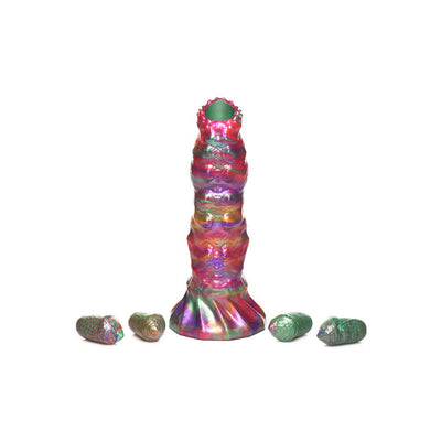 Creature Cocks Larva Silicone Ovipositor Dildo W/ Eggs - SexToy.com