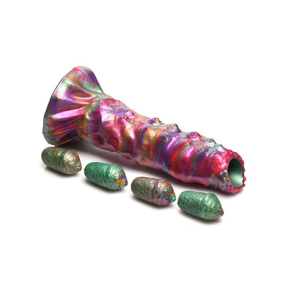 Creature Cocks Larva Silicone Ovipositor Dildo W/ Eggs - SexToy.com