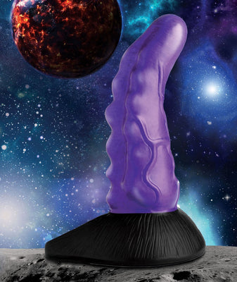 Creature Cocks Orion Invader Veiny Space Alien Silicone Dildo - Purple/Black - SexToy.com