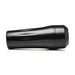 Black cylindrical stroker case with a slightly tapered design and textured grip base.