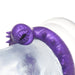 Close-up of a purple silicone textured ring with a spiked, worm-like design and a toothed opening.