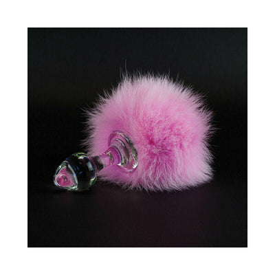 Crystal Delights Magnetic Sparkle Bunny Tail - Pink - SexToy.com