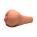 Tan life-like masturbator with realistic texture and detailed design, made from soft Bioskin TPE material.