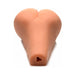 Tan-colored lifelike masturbator with smooth curves and a discreet opening, designed for realistic texture and comfort.