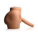 Curve Toys Jock male masturbator with poseable dildo and realistic textured anal opening in flesh tone.