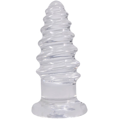 Crystal Jellies Anal Twist 7 Inch Clear