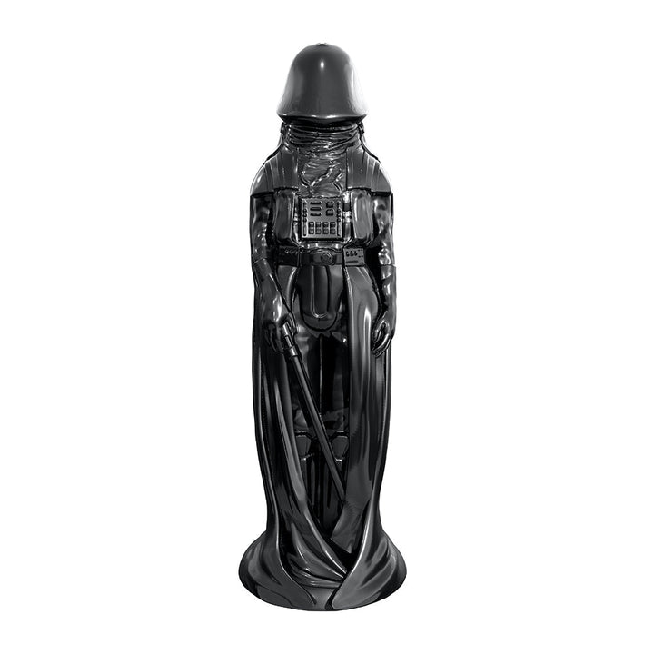 Black Darth Invader themed large dildo with detailed design and strong suction base for hands-free use.
