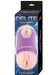 Packaging of Delite Two Ways handheld masturbator showing dual-ended design with realistic vagina and anus features in purple case.