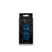 Desire Fingerella finger massager in dark blue silicone displayed in black retail packaging.