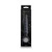 Desire Lucent flexible black silicone wand with textured shaft and finger ring in sleek black packaging.