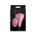 Pink silicone panty vibrator with matching remote control displayed on black Desire branded packaging.