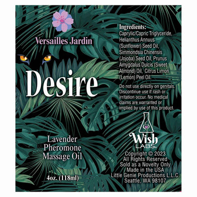 Desire Pheromone Massage Oil 4 oz.