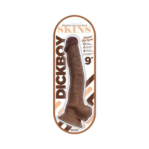 Dickboy - Skins - Dildo With Balls - 9 Inch - Caramel Dick Lovers - SexToy.com