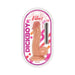 Vanilla-colored 6-inch realistic dildo with suction base and multi-speed vibrating bullet in clear retail packaging.