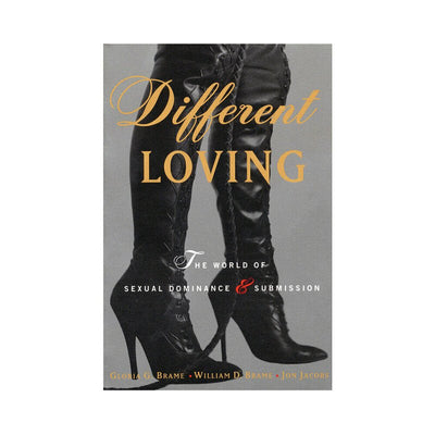 Book cover of Different Loving featuring black high-heeled lace-up boots against a gray background.