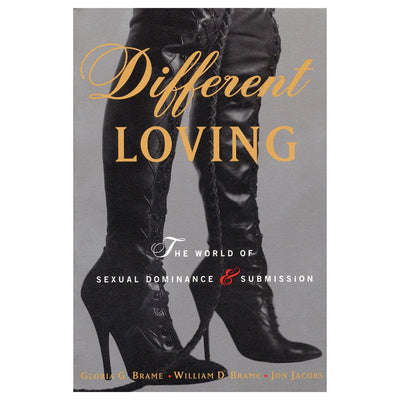 Book cover of Different Loving featuring black high-heeled lace-up boots against a gray background.