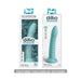 Dillio Platinum Wild Thing 7-inch silicone dildo in teal with suction cup base shown in two packaging display options.