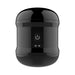 Sleek black Dynamo vibrating masturbator cup with power button and compact, discreet design.