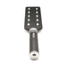 Black e-stim paddle with 10 metal spikes on one side and a rechargeable handle with control buttons.