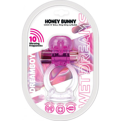 Wet Dreams Dream Boy Honey Bunny Jelly Cock & Ball Sling Magenta Gradient