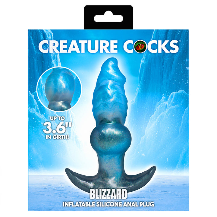 Creature Cocks Blizzard Inflatable Silicone Anal Plug
