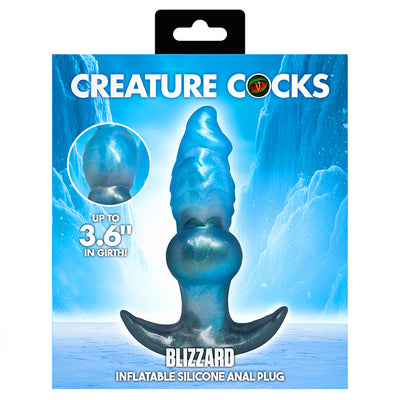 Creature Cocks Blizzard Inflatable Silicone Anal Plug