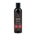Bottle of Earthly Body Hemp Seed Massage and Body Oil in Kashmir Musk scent, 8 oz with black and brown label.