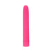 Sleek pink bullet vibrator with smooth soft-touch finish and simple one-button control design.