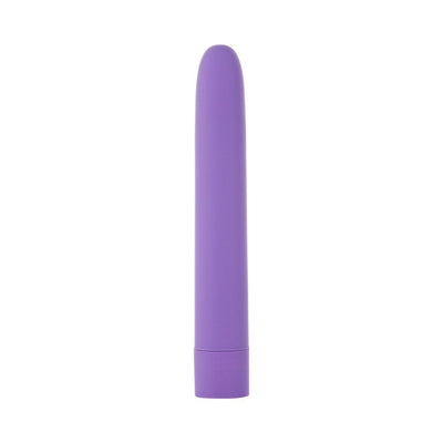 Purple bullet vibrator with smooth soft-coat finish and simple one-button control.