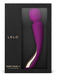 Purple LELO Smart Wand 2 medium-sized all-over body massager in black presentation box with gold accents.