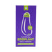 Purple packaging box for the Official Eggplant Emoji Vibrator with USB charge and body-safe sexual wellness label.