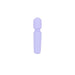 Compact lavender mini wand vibrator with textured handle and rounded head, designed for discreet and powerful use.
