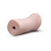 Beige soft male stroker with a smooth, contoured design and open-ended canal for enhanced comfort and pleasure.