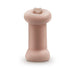 Beige handheld soft stroker with dual openings, designed for a realistic and comfortable experience.