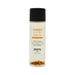 Bottle of EXSENS Amber Jojoba organic body oil with amber stones at the base, 100 ml size with black cap.