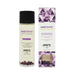 EXSENS Amethyst Sweet Almond organic massage oil bottle with amethyst crystals and matching purple-themed box packaging