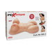 Packaging of the F-ck Me Silly 2 Mega Masturbator in beige, featuring a realistic torso with large breasts and hips.