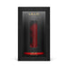 LELO F1S V3 Red male pleasure console in sleek black and red packaging with clear display window.