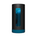 F1S V3 XL male pleasure device in black and blue with a visible textured silicone interior through a front window.