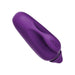 Compact purple silicone finger vibrator with ergonomic grip and VeDO branding on a white background.