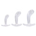 Crystal Jellies Curved Anal Trainer Set Clear