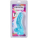 Crystal Jellies Curved Realistic Cock With Balls 7 Inch Teal