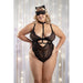 Fantasy Lingerie Feral For You 4 - Piece Cat Costume Set Black - SexToy.com