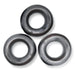Three metallic gray jumbo cockrings made of soft, stretchy material arranged on a white background.