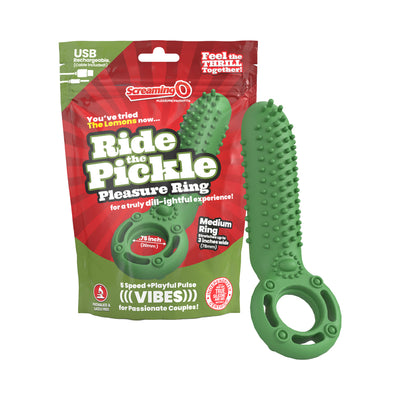 Screaming O Ride the Pickle Pleasure Ring - Green