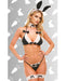 Dreams by Baci Lingerie Hop & Tease Bunny 5-pc Set - Black/White O/S