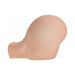 Compact beige bubble butt stroker with smooth, realistic texture designed for portable pleasure.