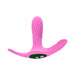Pink Femme Funn Ossia wearable vibrator with textured bullet and ergonomic flexible base on white background.
