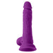 Purple silicone Turbo Baller 2.0 vibrator with realistic texture and suction base.